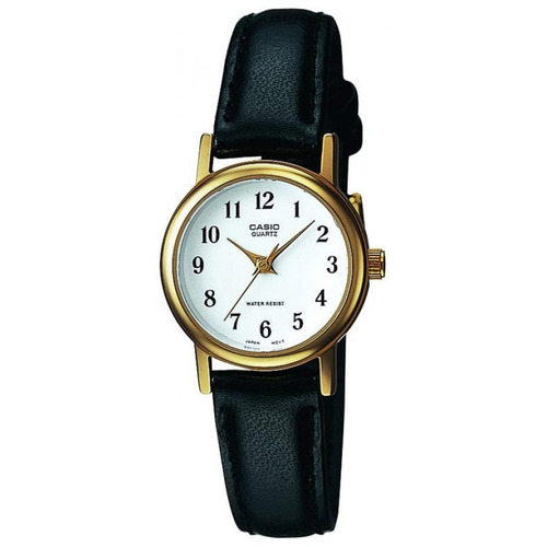Reloj Análogo Mujer Ltp-1095q-7b - Pulso Cuero Negro