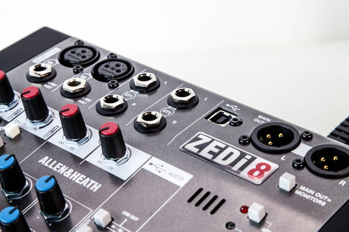 Imagen 5 de 10 de Allen And Heath Zedi-8 Mixer E Interfaz Usb