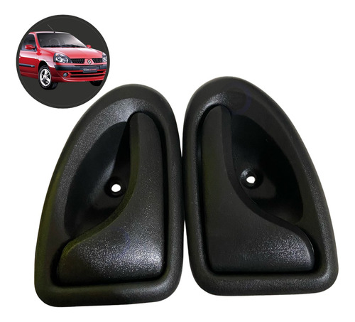 Jogo 2 Maçanetas Puxador Interno Clio Megane Scenic Symbol