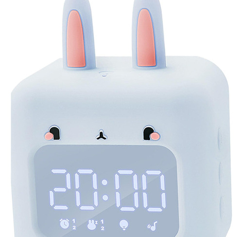 Mini Reloj Despertador Digital Con Forma De Para Azul