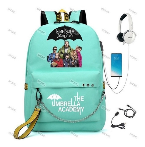 The Umbrella Academy Mochila Usb Para Mujer Hombre Adolesc