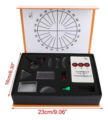 Para . Kit Óptico De Conjunto De Prismas De Lente Convexa