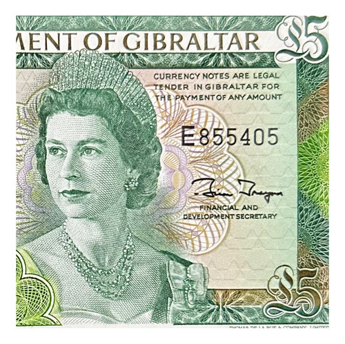 Gibraltar - 5 Pounds - Año 1988 - P #21 - Europa