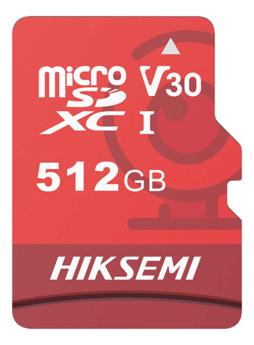 Hiksemi Memoria Microsd Clase 10 De 512 Gb Especializada Para Videovigilancia Uso 24/7compatibles Con Cámaras Hikvision Y Otras Marcas 95 Mb/s Lectura 60 Mb/s Escritura