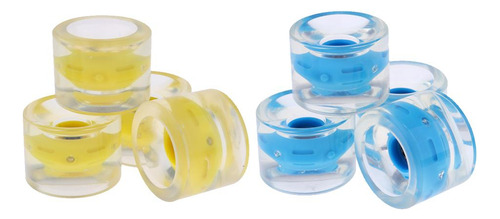 8pcs 70mm Magnético Light Up Skateboard Longboard Ruedas