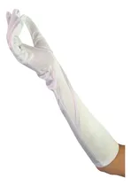 Comprar Guantes Largos Disfraz Blanco Elastizados Accesorios