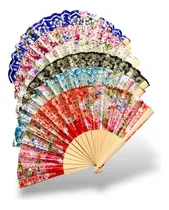 Comprar 12 Abanicos Madera Tipo Español Recuerdos Boda Hecho A Mano