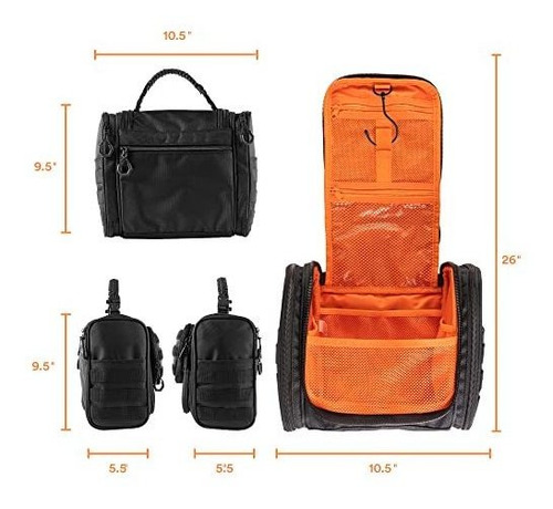 Bolsa Colgante Toiletry Fitdom Tactical Para Hombres Y