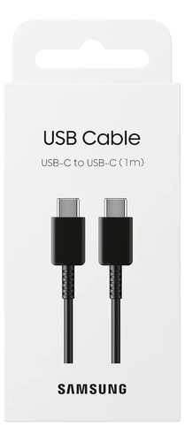 Cable Samsung Usb-c  Usb-c Negro Original