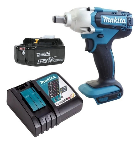 Chave Impacto A Bateria 5ah 18v 1/2'' Dtw190 Makita Bivolt