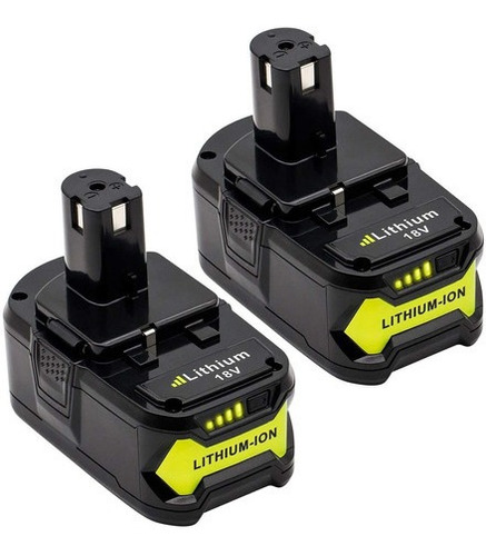 2packs 6 0ah 18v Batería De Repuesto Para Ryobi 18v Ba...