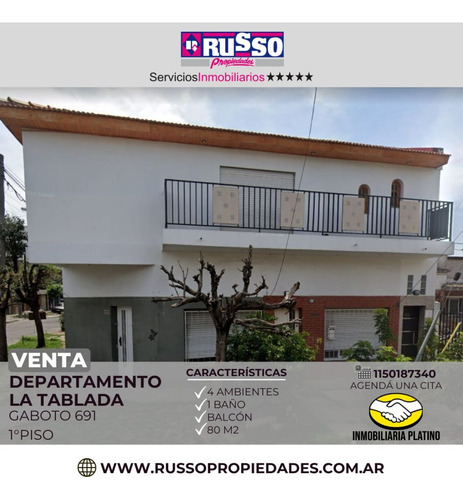 Venta Departamento 4 Ambientes La Tablada