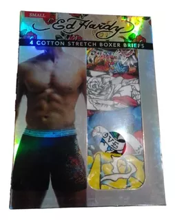 Ed Hardy 4 Boxers Briefs Cotton Mod 1548