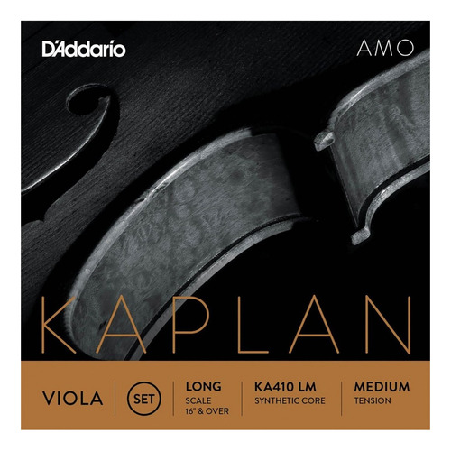 Daddario Ka410 Lm Encordado Para Viola 4/4 Kaplan Amo Medium