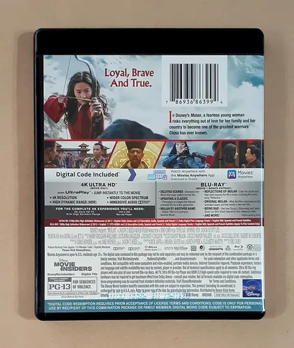Aladdin + Lion King + Mulan - 4k Ultra Hd + Blu-ray Original