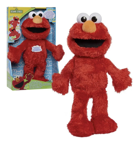 Boneco De Pelúcia Sesame Street Tickle Me Elmo Vila Sesamo