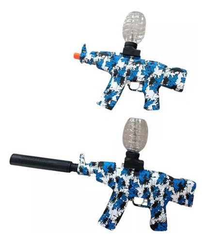 Pistola Arma Juguete Rifle Hidrogel Sonido Con Accesorios Blanco