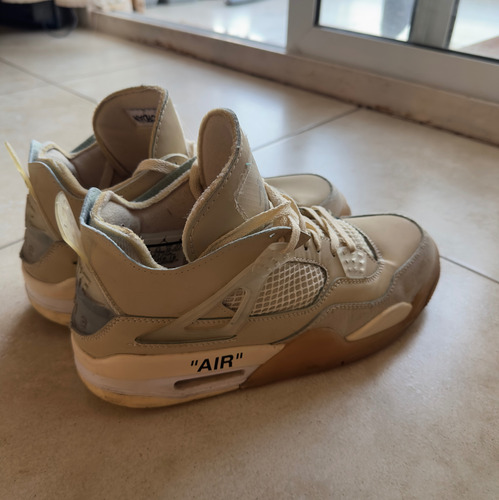 Zapatillas Nike Jordan Retro 4 Offwhite 41.5ar 9.5us Beige (Usado)