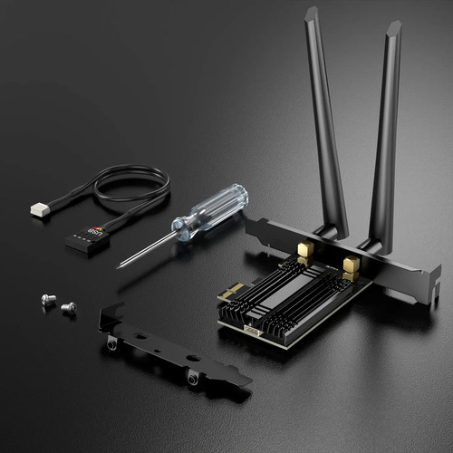 Tarjeta Wifi 7 Pcie Con Bluetooth 5.4 Hasta 5400mbps