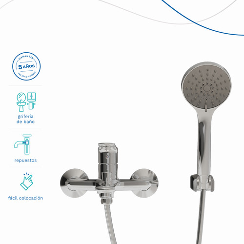Grifería Para Ducha Con Transferencia Exterior Vasser Kassia 11A/1062