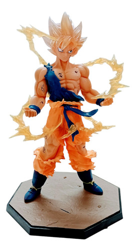 Goku Super Saiyan. Figura De 16 Cm Con Base. Loose