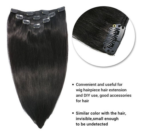 50 Clips Cucas Para Extensiones De Cabello