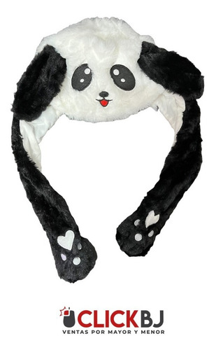 Gorro Luminoso Panda Con Movimiento De Orejas