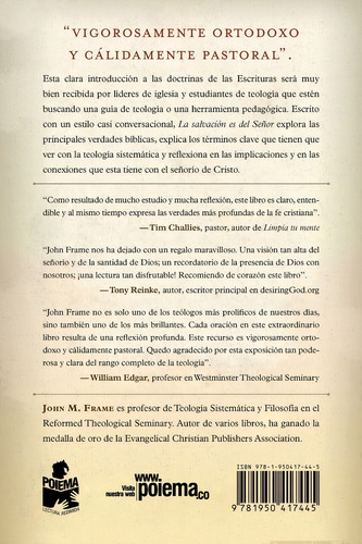 Libro La Salvación Es Del Señor - John M. Frame