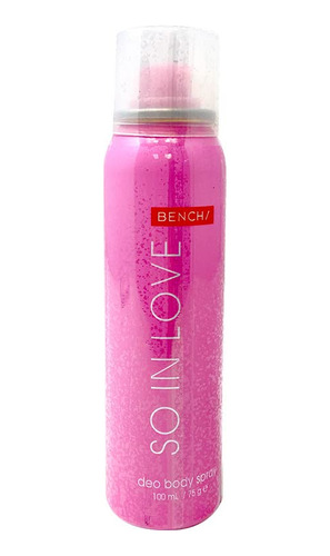 Bench Deo Body Spray  So In Love , 3.4 fl Oz, Paquete De 1