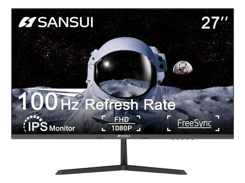 Monitor Sansui De 27 Pulgadas, Monitor De Computadora Ips 10