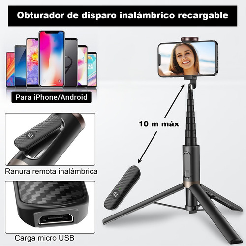 . 152cm Tripie Para Celular Toneof Palo Selfies Stick