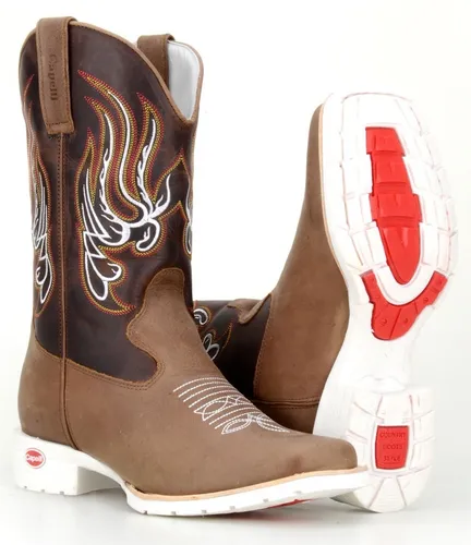 Bota solado hotsell branco bico quadrado