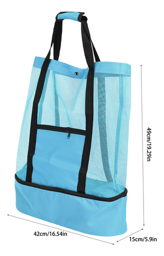 Bolsa De Playa De Gran Capacidad Con Aislamiento De Malla