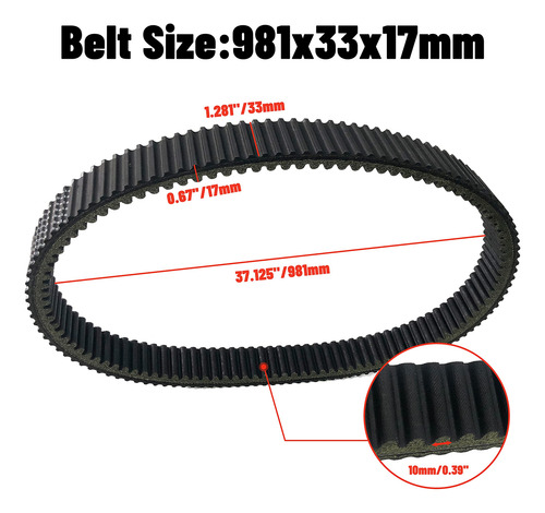 Correa Cvt Can-am 420280360 715900212 30c3750 Akm Drive