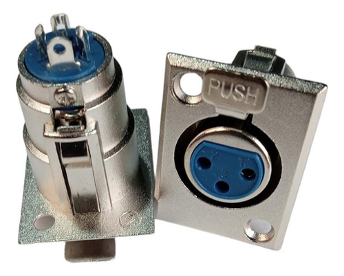 Conectores Para Xlr Dmx Canon Metalicos Machos O Hembras 10 Hembras