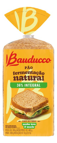 Pão de Forma Integral Bauducco Pacote 390g