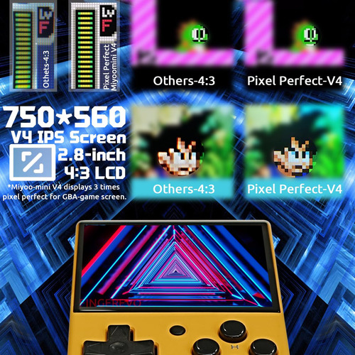 Consola De Jogos Portátil Miyoo Mini V4 2,8 Polegadas 750x56