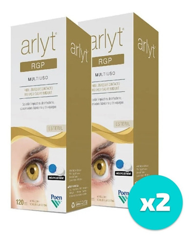 Solución Multiuso Arlyt Rgp  120 Ml  X 2 Unidades