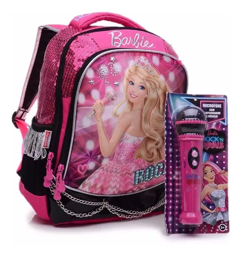 Mochilete Barbie A Princesa e A Pop Star G Rosa - Compre Agora