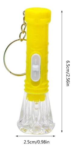 10 Pzs Mini Linterna De Mano Llavero Luz Led