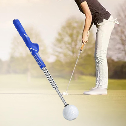 Ayuda De Entrenamiento De Swing De Golf Agarre Cómodo Azul