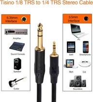 Comprar Cable De 3 Mts Mini Jack 3.5 A Plus 1\u002F4 Stereo