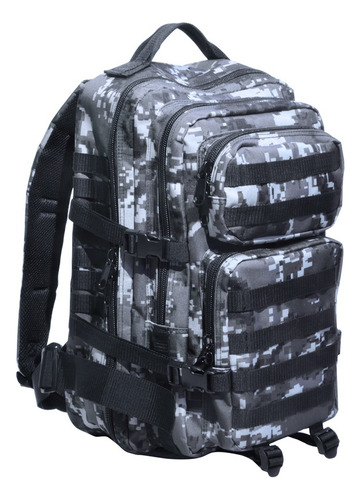 Mochila Scout Sistema Molle 30lts Camuflada Gris Pixel