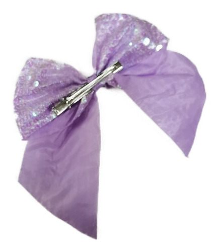Moño De Niña De Short Para Cabello Con Aplique M3 Color Violeta