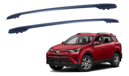 Barra De Techo Laterales Toyota Rav4 2013-2018 Negra