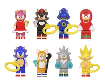 Comprar Figuras Sonic Knuckles Shadow Sonic Tails Set De 8 Piezas