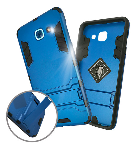 Funda Iron Para Samsung Galaxy J7 Max Carcasa Antishock Azul