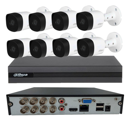 Kit De Seguridad 8 Camaras Exterior Full Hd Dvr + Disco Duro