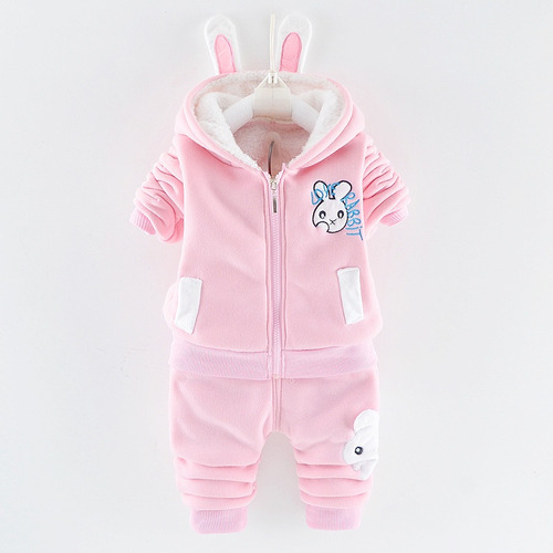 Conjunto De Ropa De Invierno De Felpa Cálida, Chamarra Con