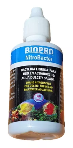 Bacteria Para Acuario Agua Dulce/salada Bipro 40 Ml